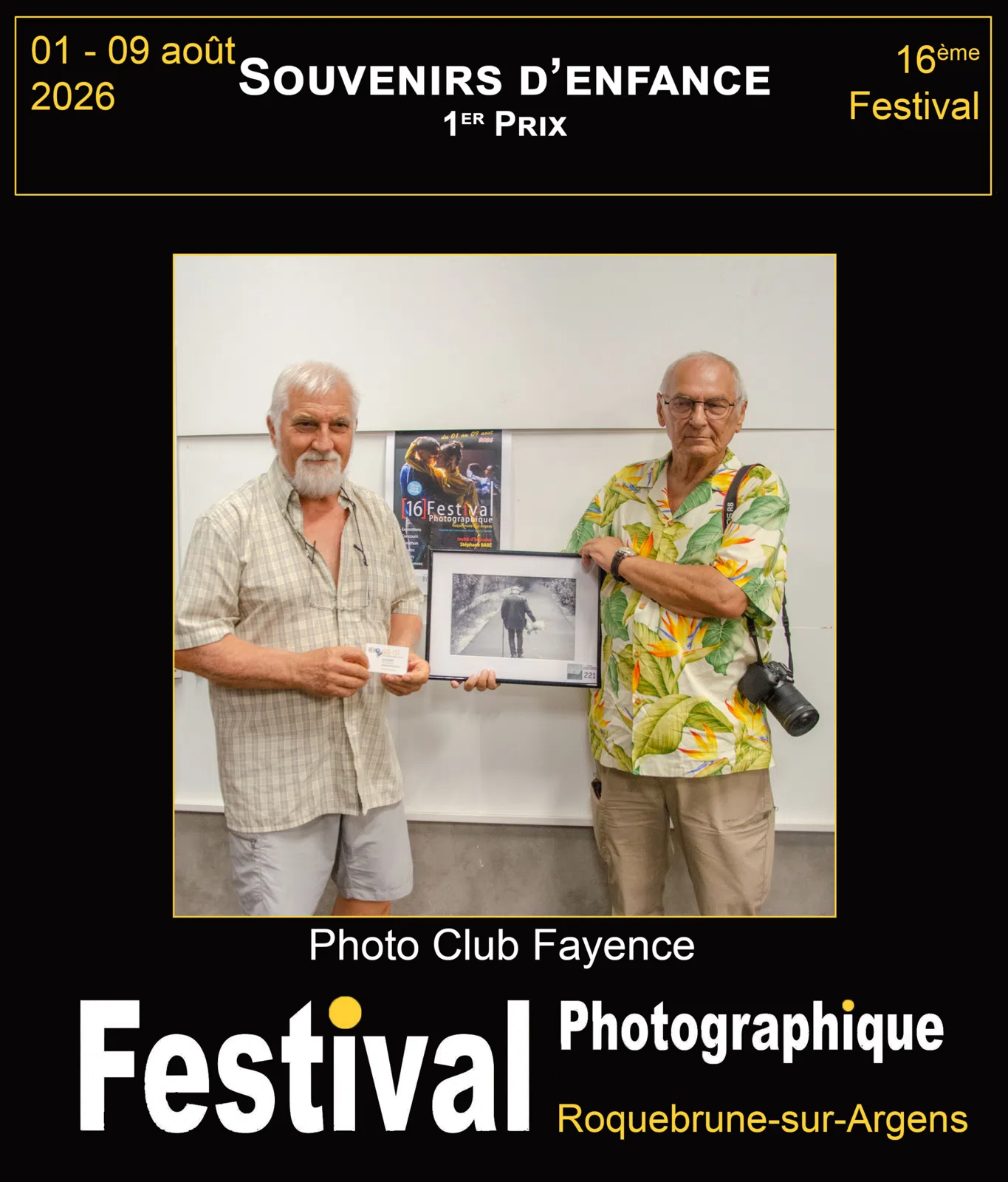 Le Club Photo de Fayence, lauréat sur le thème Souvenirs d'enfance