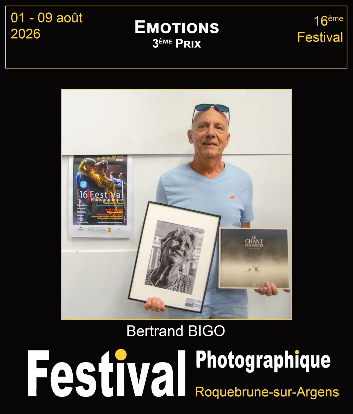 Bertrand Bigo, arrivé troisième sur le thème Emotions